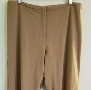 Ladies Tan Dress Pants SZ 16 by Studio C.